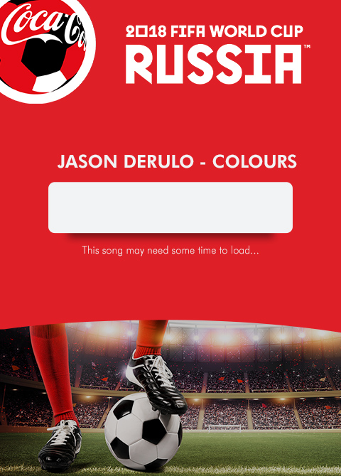 Jason Derulo Colors Song - Coca Cola World Cup Jun2018