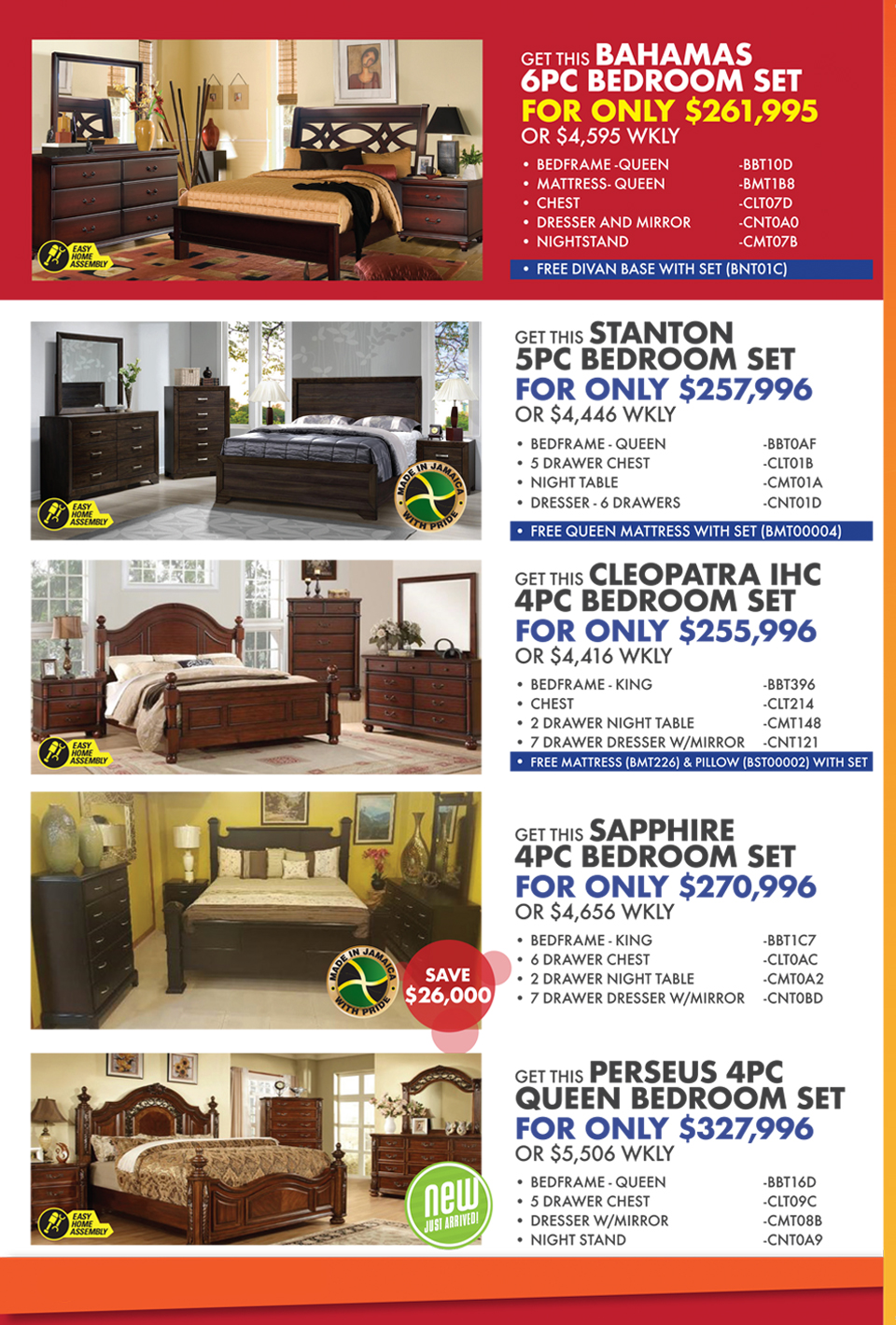 mattress Courts JMA/JEA catalogue Apr2018